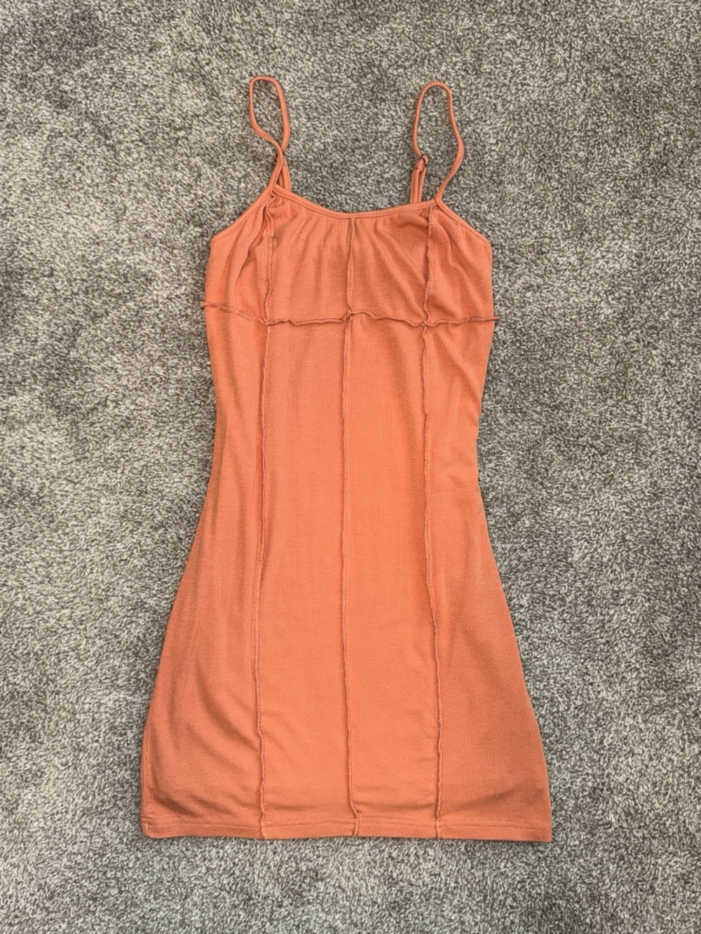 LA Hearts Pacsun orange mini dress with spaghetti straps